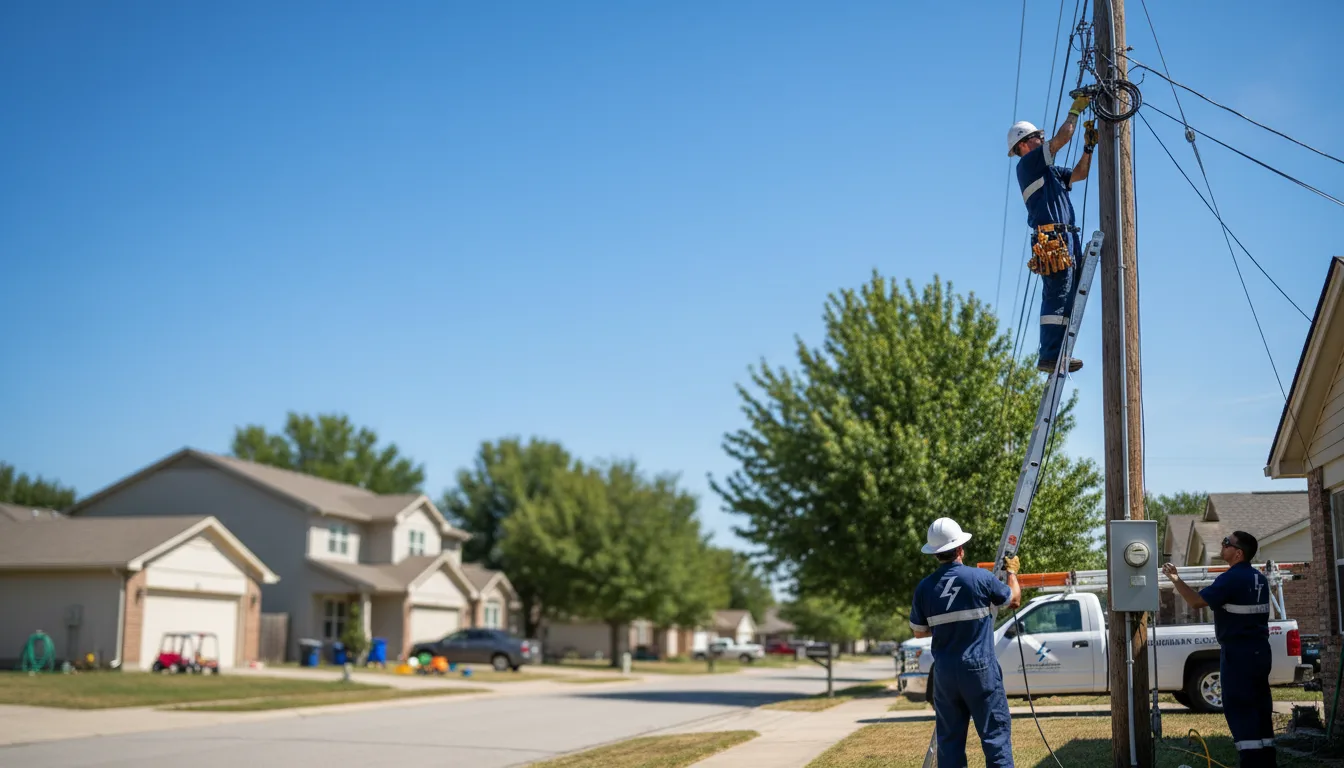 Residential electrician providing installation services in Walnut, MS